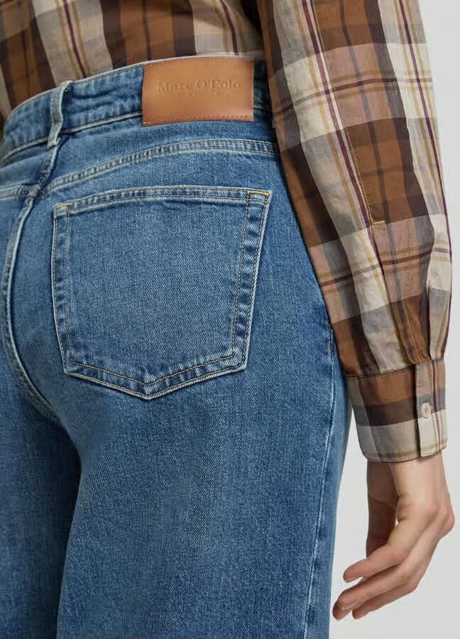 Marc O'Polo Wide leg jeans van een mix van katoen en viscose - Foto 2