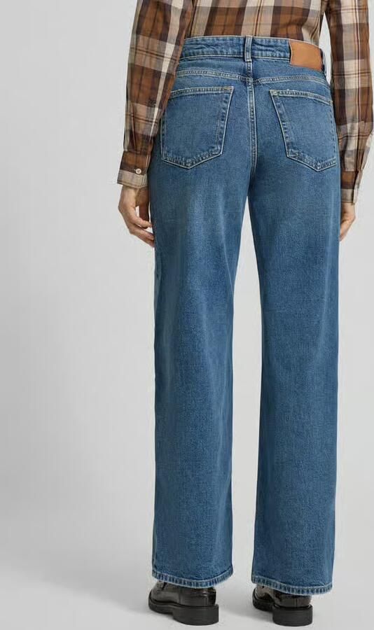 Marc O'Polo Wide leg jeans van een mix van katoen en viscose - Foto 3