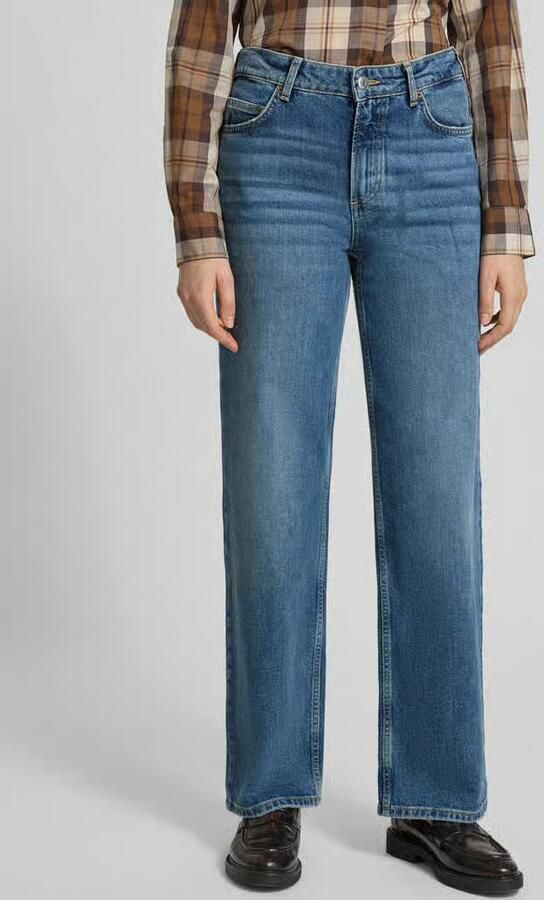 Marc O'Polo Wide leg jeans van een mix van katoen en viscose - Foto 2