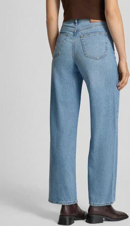 Marc O'Polo Wide leg jeans van een mix van lyocell en katoen model 'TOLVA'