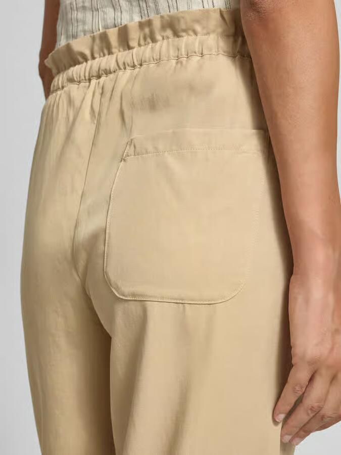 Marc O'Polo Wide leg joggpants van mix van lyocell en linnen