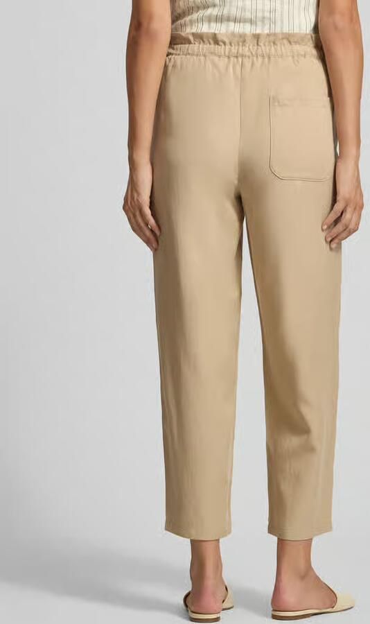 Marc O'Polo Wide leg joggpants van mix van lyocell en linnen