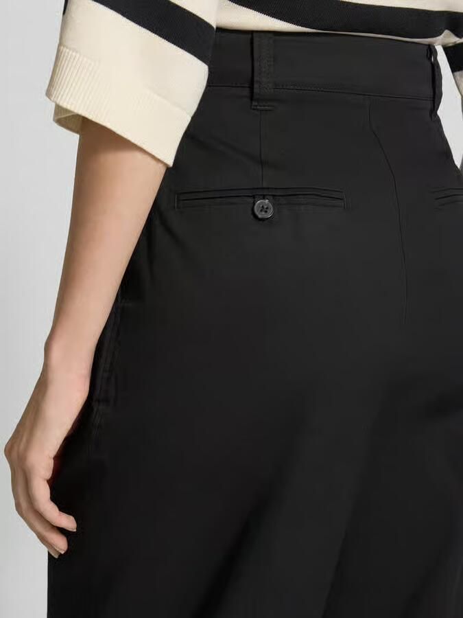 Marc O'Polo Bandplooibroek wijd van twill allrounder