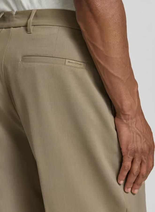 Marc O'Polo Wijde broek met wol model 'MOSSBO DFB' × DFB Travel collectie