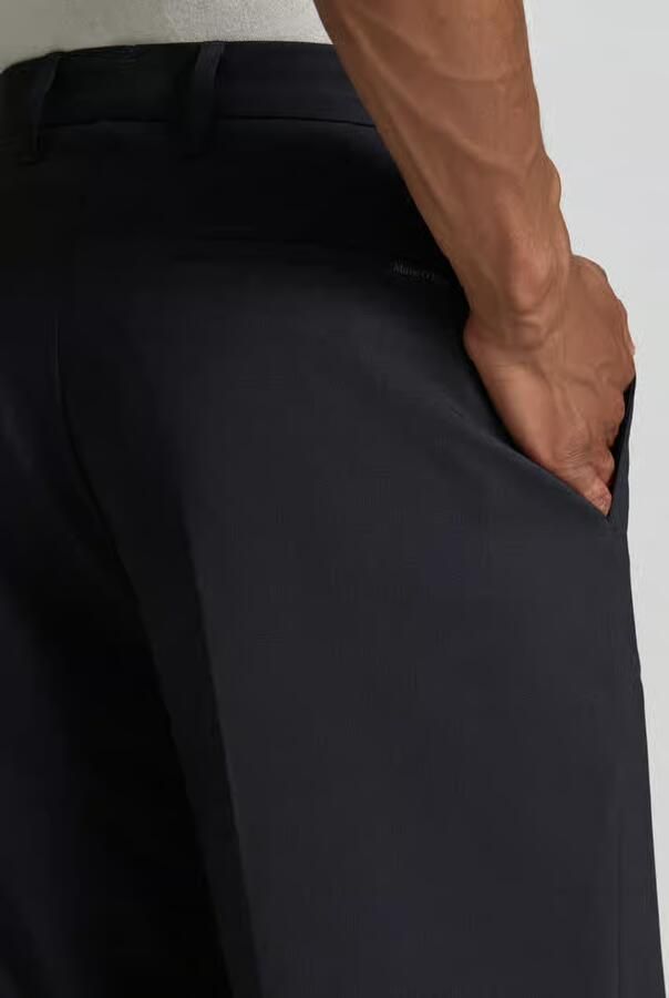 Marc O'Polo Wijde broek met wol model 'MOSSBO DFB' × DFB Travel collectie