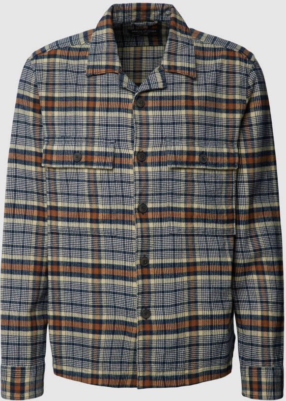 Marc O'Polo PLUS SIZE overhemdjack met glencheck-motief model 'camp'