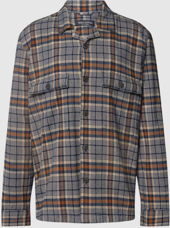 Marc O'Polo PLUS SIZE overhemdjack met glencheck-motief model 'camp'