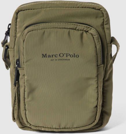 Marc O'Polo Schoudertas met labeldetail model 'MIKKEL'