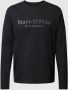Marc O'Polo Shirt met lange mouwen en labelprint - Thumbnail 1