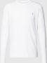 Marc O'Polo Shirt met lange mouwen van katoen met labelprint - Thumbnail 1