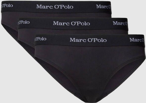 Marc O'Polo Slip met elastische band met logo in een set van 3 stuks