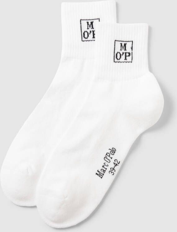 Marc O'Polo Sokken met labeldetail in een set van 2 paar model 'Maxi'