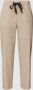 Marc O'Polo Jogging Style Tapered Leg Broek Beige Dames - Thumbnail 1