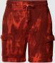 Marc O'Polo Tie-dye sweat shorts Oranje Heren - Thumbnail 1