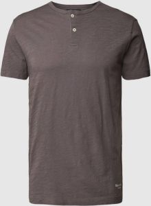 Marc O'Polo T-shirt met korte knoopsluiting model 'Serafino'