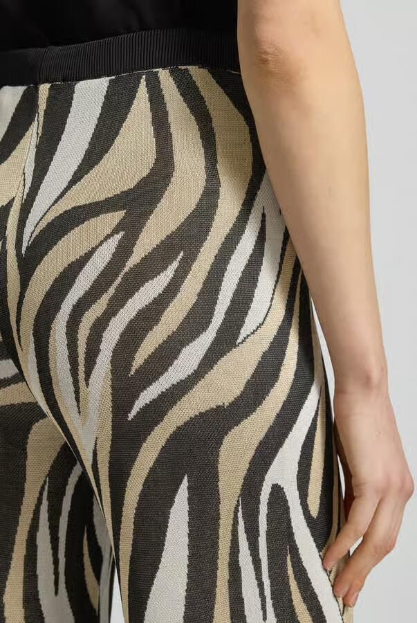 Marella Broek van viscose in allover-look