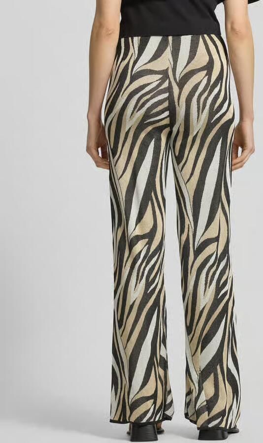 Marella Broek van viscose in allover-look
