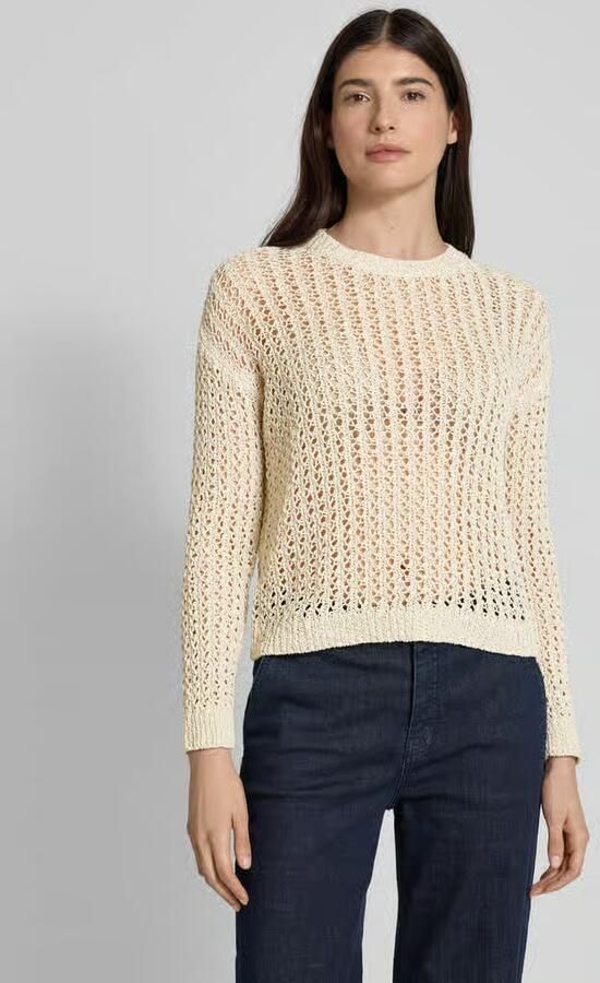 Marella Gebreide pullover met broderie anglaise model 'RIVA' - Foto 4