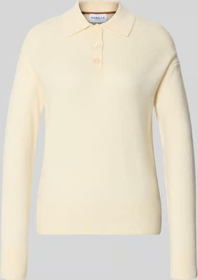 Marella Knitwear-poloshirt van mix van wol en kasjmier model 'SORMA' - Foto 2