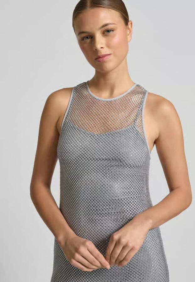 Marella Midi-jurk met all-over strass-steentjes model 'Limone' - Foto 2