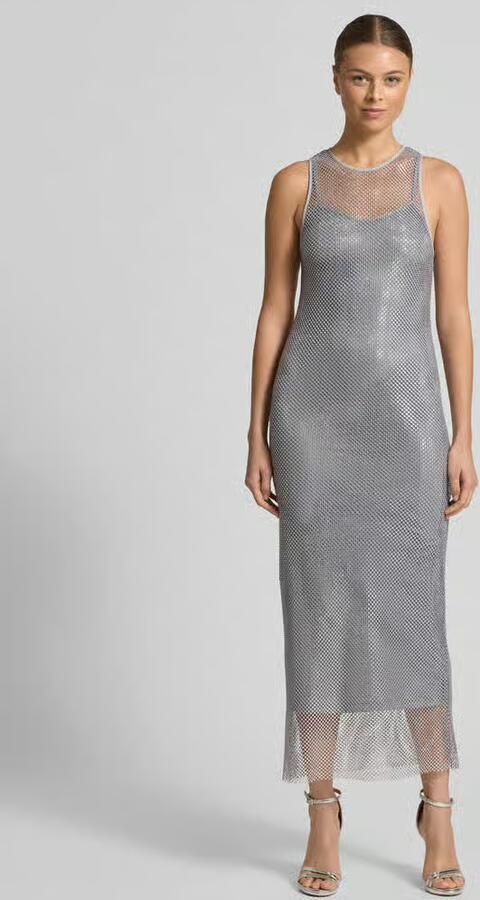 Marella Midi-jurk met All-over strass-steentjes Model 'Limone' - Foto 3