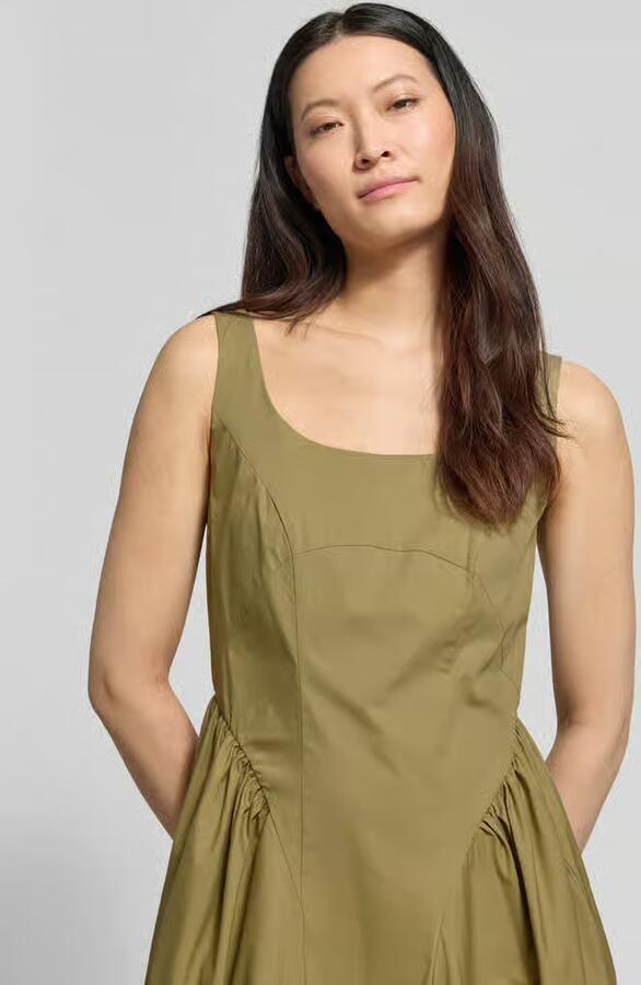 Marella midi-jurk met diepe ronde hals model 'MLLENFASI'