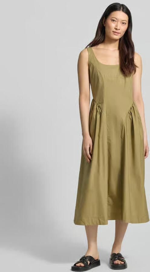 Marella midi-jurk met diepe ronde hals model 'MLLENFASI' - Foto 3