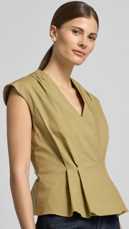 Marella regular fit blouse met plooien model 'Bazar'