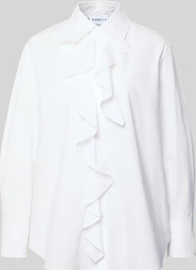 Marella Regular fit blouse met volants model 'FALESIA'
