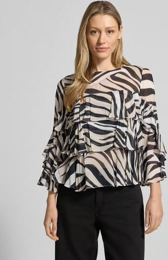 Marella regular fit blouse van zuivere viscose model 'Falco' - Foto 2