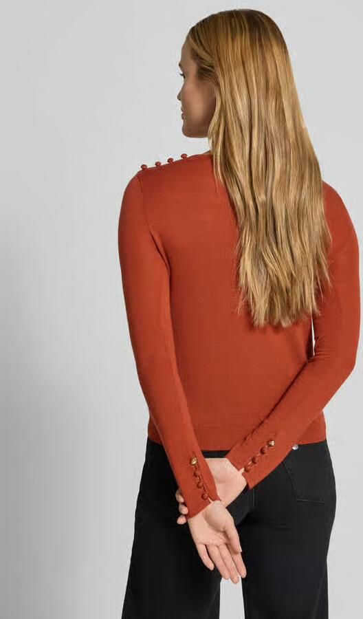 Marella Regular fit gebreide pullover met knoopdetails - Foto 3