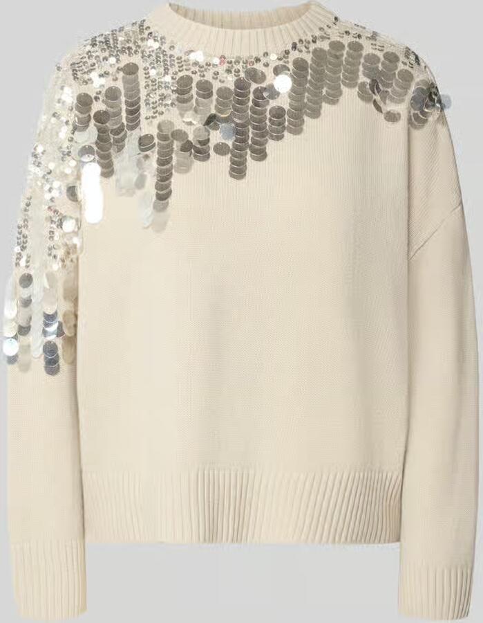 Marella Regular fit pullover van zuivere wol model 'Calcio'