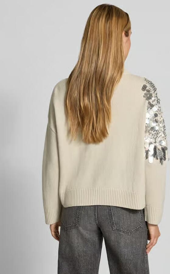 Marella Regular fit pullover van zuivere wol model 'Calcio' - Foto 2