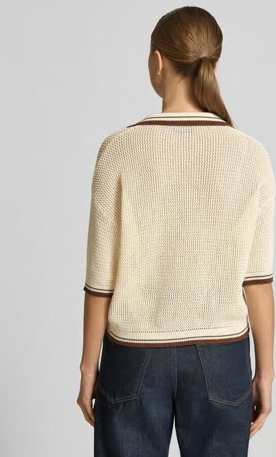 Marella Regular Fit T-shirt in breisel-look model 'Lembi' - Foto 3