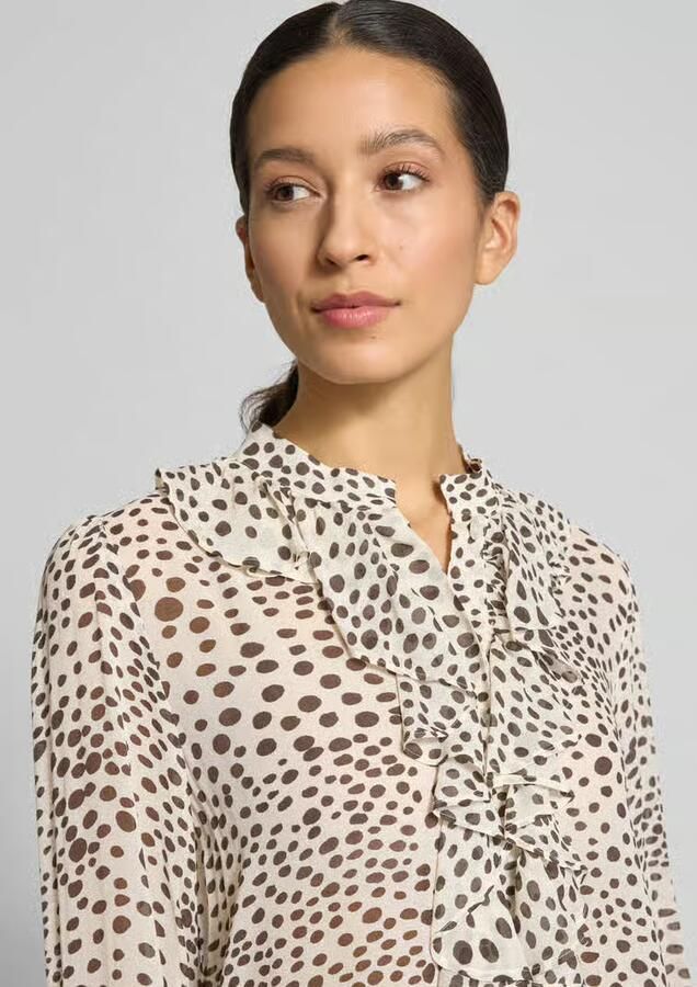 Marella Relaxed fit blouse van pure viscose model 'Canapa' - Foto 2