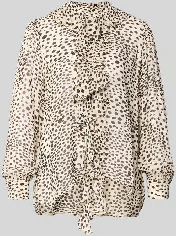 Marella Relaxed fit blouse van pure viscose model 'Canapa'