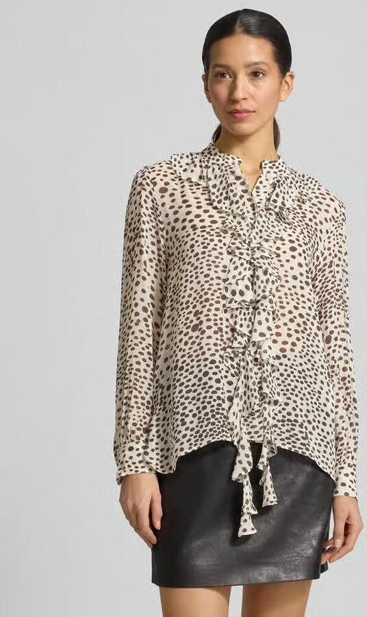 Marella Relaxed fit blouse van pure viscose model 'Canapa' - Foto 4