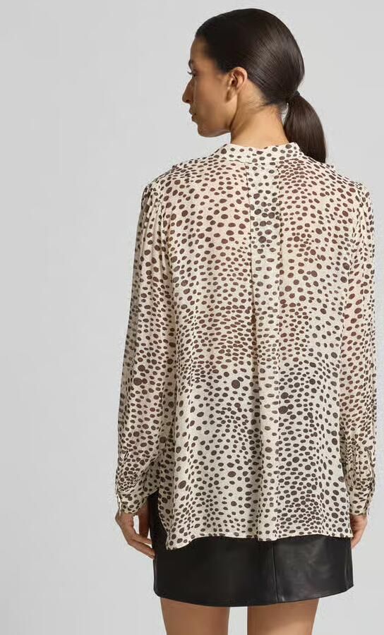 Marella Relaxed fit blouse van pure viscose model 'Canapa' - Foto 3