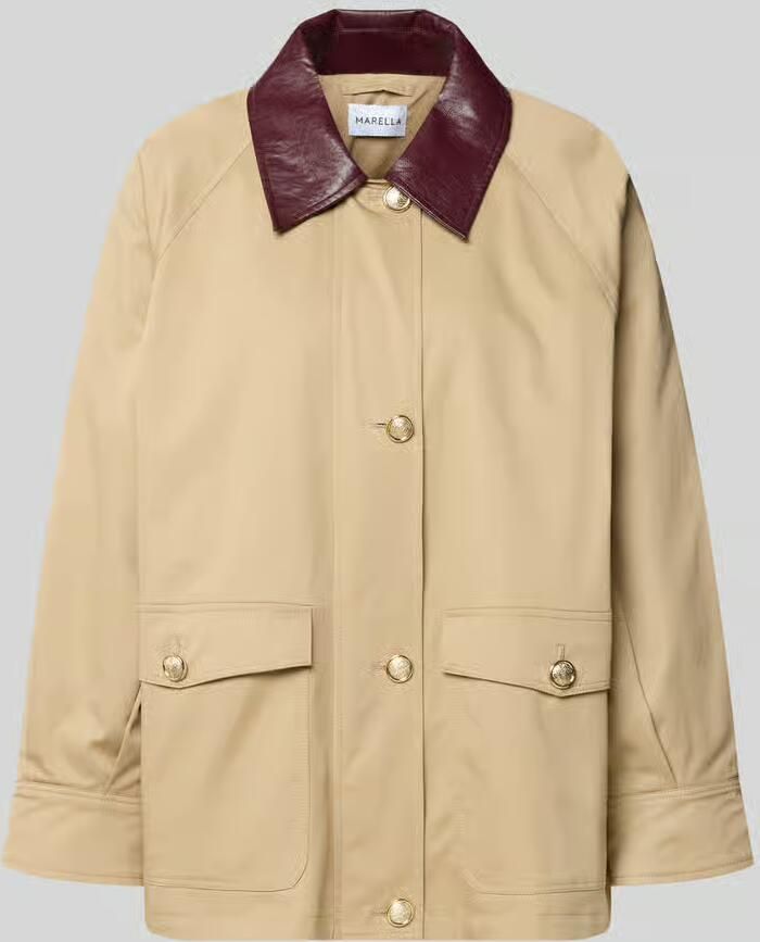 Marella Relaxed fit jack van zuivere lamswol model 'Ditto' - Foto 2