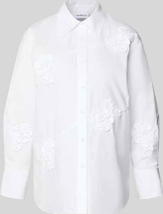 Marella relaxed fit overhemdblouse van puur katoen model 'MILLCOMUNE' - Foto 2
