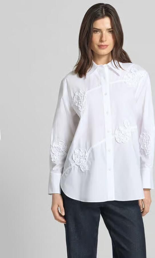 Marella relaxed fit overhemdblouse van puur katoen model 'MILLCOMUNE' - Foto 2