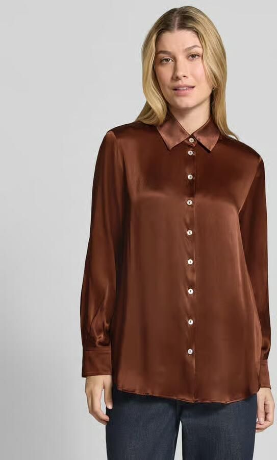 Marella Satinblouse met zijde-aandeel model 'ALFIO' - Foto 3