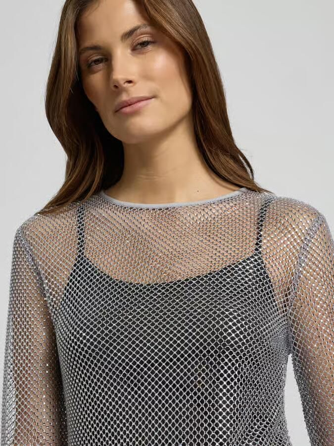Marella Shirt met lange mouwen en broderie anglaise model 'LOPEROSO' - Foto 2