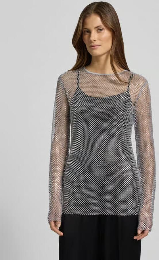 Marella Shirt met lange mouwen met Ajourwerk Model 'LOPEROSO' - Foto 4