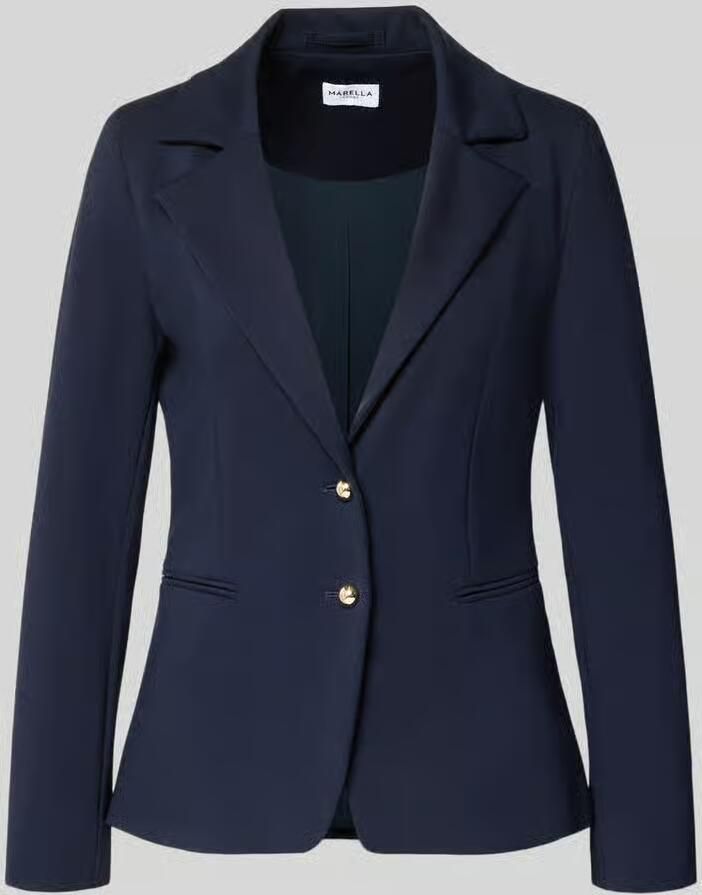 Marella Slim fit blazer van viscosemix model 'Ritmo'