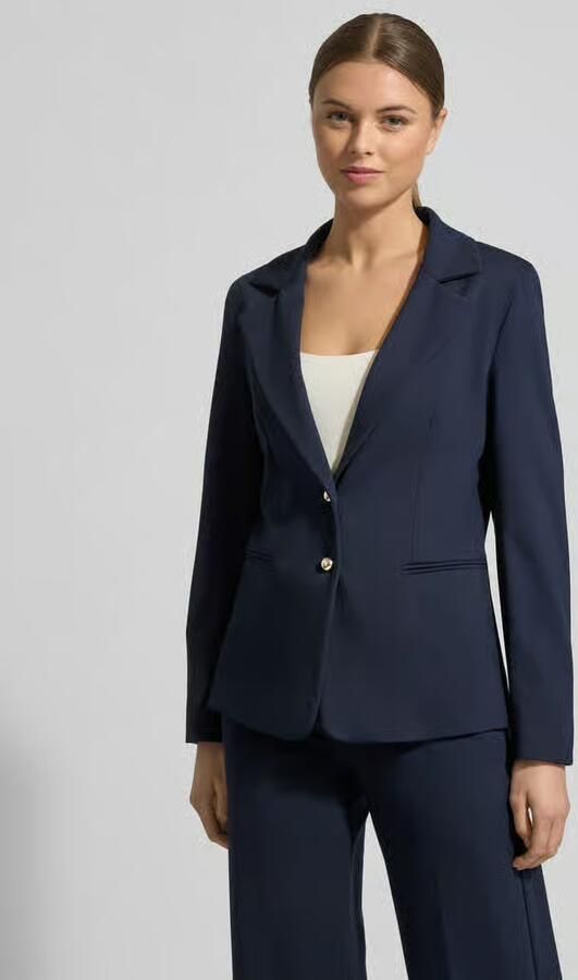 Marella Slim fit blazer van viscosemix model 'Ritmo' - Foto 4