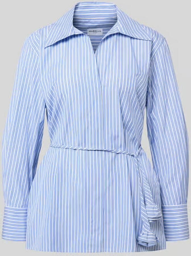 Marella Slim fit blouse met Strikceintuur Model 'STABARIN'
