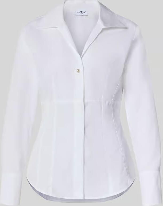 Marella Slim fit overhemdblouse van puur katoen