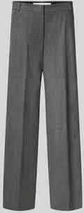 Marella straight fit broek van scheerwolmix met zijdegehalte