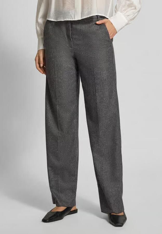 Marella straight fit broek van scheerwolmix met zijdegehalte - Foto 2